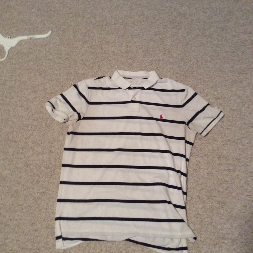 White Short Sleeve Polo